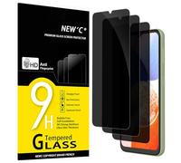 NEW'C 3 Pack Privacy for Samsung Galaxy A14 5G/4G, M14 5G Screen Protector, Balanced 35-Degree Privacy Angle with Eye Protection, Ultra Durable 9H Hardness, Bubble-Free