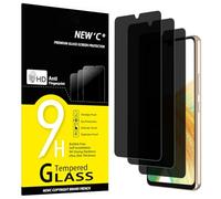 NEW'C 3 Pack Privacy for Samsung Galaxy A33 5G Screen Protector, Enhanced 28-Degree Privacy Angle, Ultra Durable 9H Hardness, Bubble-Free