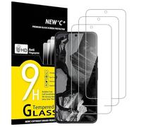 NEW'C for Google Pixel 8A Screen Protector Tempered Glass Bubble Free | 3 Pack, HD Clear, 6.1 Inches, 9H Hardness, Scratch Resistant, Bubble Free, Oleophobic, Touch Sensitive