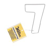 NewCakes B.V. Wilton Cookie Cutter Number 7: Stainless Steel Letters Cookie Cutters for Biscuits, Cookies and Fondant Decorations, Dishwasher Safe - 7,8 cm