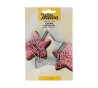 NewCakes B.V. Wilton Nesting Cookie Cutter Star: Stainless Steel Cookie Cutters for Biscuits, Cookies, Fondant Decorations and More, Dishwasher Safe - Set-3