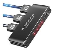 NEWCARE HDMI 2.1 Splitter for Dual Monitors, 4K 120HZ HDMI Splitter 1 in 2 Out, 2 Port HDmi 2.1 splitter 4K 120HZ for Gaming Support 48Gbps, HDCP 2.3, RGB 4:4:4 (Mirror Only, Not Extend)