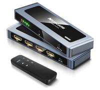 NEWCARE HDMI 2.1 Switch 3-in-1 Out 8K 60Hz / 4K 120Hz, 48Gbps Ultra High Speed HDMI Switcher with Remote, Aluminium Housing, HDR10+ VRR ALLM, Compatible with PS5 Xbox Series X/S TV Monitor Projector