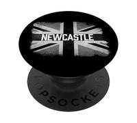 Newcastle | British United Kingdom Black & White Flag UK PopSockets Adhesive PopGrip