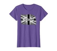 Newcastle | British United Kingdom Black & White Flag UK T-Shirt