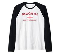 Newcastle England St George’s Cross Heritage Raglan Baseball Tee