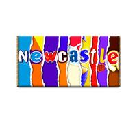 Newcastle Football Club Chocolate Bar Gift Wrapper Gift Present For Sport Fans (#301) (with chocolate bar)