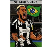 NEWCASTLE Joelinton Brazilian footballer Wor No.7 St James Park flying the Brazilian flag Notebook