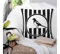 Newcastle - Magpies Square Pillowcase Pillow Cover Polyester Cushion Zip Decorative Comfort Throw Pillow for Home Living Room