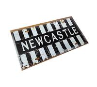 Newcastle Metal Tin Sign Vintage Style - 30x15cm - Retro Wall Art Plaque, Bar, Man Cave, Home Decor