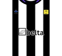 NEWCASTLE NUFC Notebook Home strip inspired black and white Geordie Jotter 100 pages United Fan gift