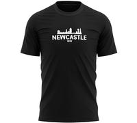 Newcastle Skyline Mens T Shirt Football United Fan Supporters Tee, M, Black