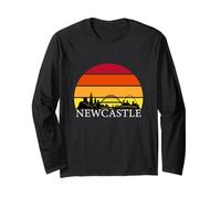 Newcastle Skyline - Tyne Bridge and Urban Landmarks Long Sleeve T-Shirt