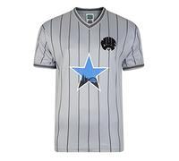 Newcastle United 1984 Away Retro Football Shirt Grey Large Polyester