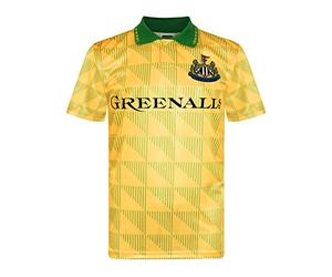 Newcastle United 1985 Short Sleeve Shirt - Yellow/Green, Medium