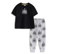 Newcastle United Boys Multicoloured Logo Short Sleeve Long Leg Pyjama Set - 7-8 Years