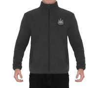 Newcastle United F.C. Men's Official Full Zip Fleece Jacket - Grey, Small
