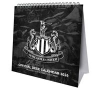 Newcastle United FC 2026 Crest Desktop Calendar in Black Newcastle United FC Black