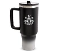 Hy-Pro Officially Licensed Newcastle 40oz/1.18 L Thermal Flask & Handle - Metal Water Bottle with Straw, Portable Water Bottle for Sports & Daily Use - Stainless Steel Design