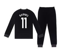 Newcastle United FC Boys Barnes 11 Long Pyjamas Black 7-8 Years