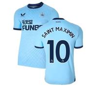 Newcastle United FC Men's Mens 2021 - 2022 Third Shirt - Saint Maximin 10 in Blue | Size: Medium Newcastle United FC Blue M