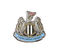 Newcastle United FC Metal Badge Pin, 25mm x 25mm, Silver Finish