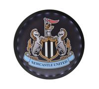 Newcastle United Fc Metal Round Led Sign Black (One Size)