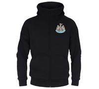 Newcastle United FC Official Football Gift Boys Fleece Zip Hoody Black 8-9 Years
