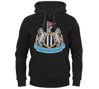 Newcastle United FC Official Football Gift Mens Fleece Hoody Black XL