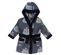 Newcastle United FC Official Gift Baby Dressing Gown Fleece Robe Black 2-3 Years