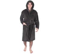 Newcastle United FC Official Gift Mens Dressing Gown Fleece Robe Grey 3XL