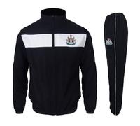 Newcastle United FC Official Gift Mens Jacket & Pants Tracksuit Set Black White XXL