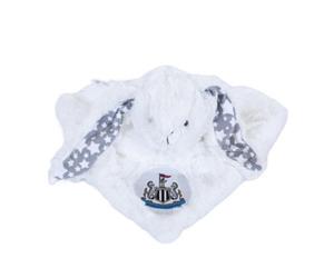 Newcastle United Fc Plush Rabbit Baby Blanket White/grey (30Cm X 30Cm)
