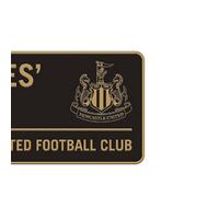 Newcastle United Fc Two Tone Street Sign Black/gold (One Size)