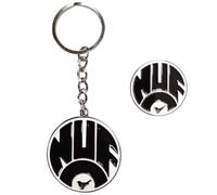 Newcastle United Official compatible Retro 83-88 Crest Keyring and Badge Set