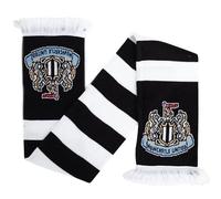 Newcastle United Official FC Bar Scarf, Black and White Stripe, 132cm x 19cm