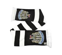Newcastle United Official FC Bar Scarf, Black and White Stripe, 132cm x 19cm