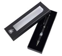 Newcastle United Official Licensed Metal Ballpoint Pen, Black with Club Crest, 14cm, Presentation Box Included