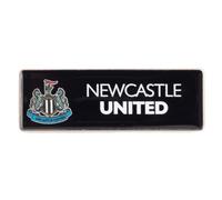 Newcastle United Official Rectangle Badge, Black with Club Crest