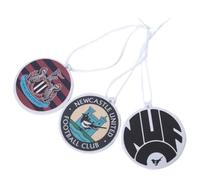 Newcastle United Retro 3 Pack Air Fresheners, Official Licensed Product, Featuring 3 Different NUFC Crests, 70mm Diameter