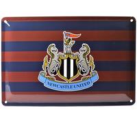 Newcastle United Retro Dayz Striped Metal Tin Sign, 30 x 20cm