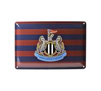 Newcastle United Retro Dayz Striped Metal Tin Sign, 30 x 20cm