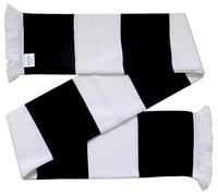 Newcastle United Supporters Black and White Retro Style Scarf