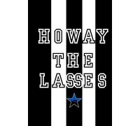 NEWCASTLE UNITED WOMENS FOOTBALL CLUB NUFC 'Howay the lasses' chant slogan toon fan gift idea 100 page notebook jotter