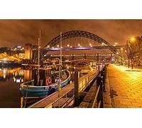 Newcastle Upon Tyne Newcastle Arch Bridge DIY 5D Diamond Painting by Number Unique Kits Home Wall Decor 50x60CM