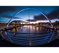 Newcastle Upon Tyne Quayside and Bridges 1000 Piece Jigsaw Puzzle