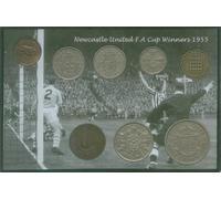 Newcastle Utd (The Magpies) United Vintage FA Cup Final Winners Retro Coin Present Display Gift Set 1955