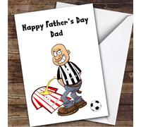 Newcastle Weeing On Sunderland Funny Sunderland Football Fan Father's Day Card | Personalised Father's Day Card | Funny Football Father's Day Card for Dad | Sunderland Fan Father's Day Card