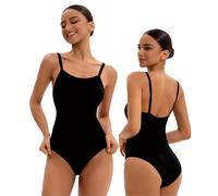 NEWCHAO Ballet Leotard for Girls Women Dance Gymnastics Undergarments Camisole Dance Leotard Short Underwear