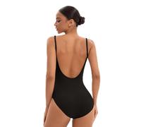 NEWCHAO Women's Ballet Backless Neck Tank Leotard, Dance Removable Camisole Leotard with Adjustable Straps for Gymnastics Bodysuit Yoga
